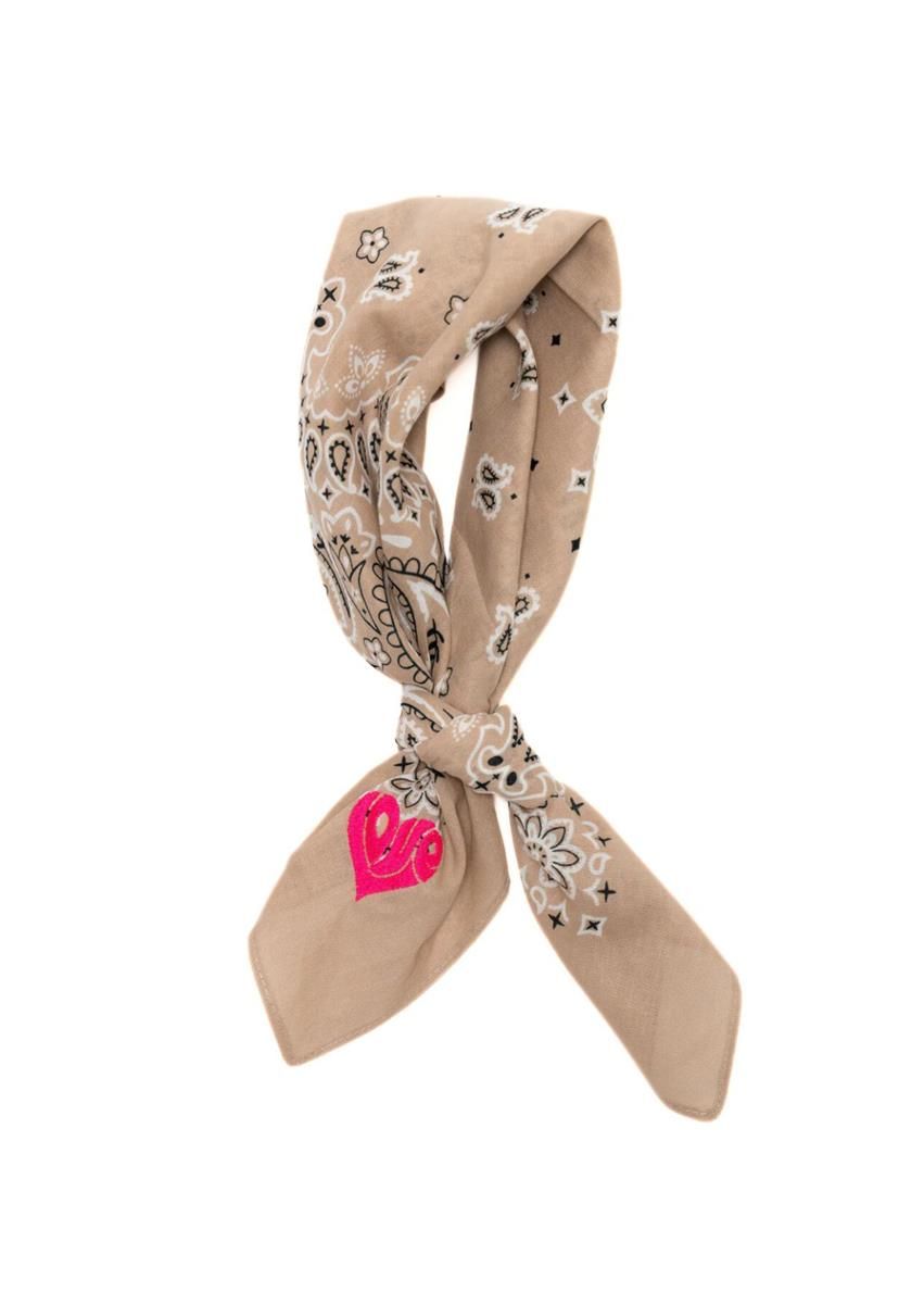 Flora Bandana Fay Bandana Beige Love Hart