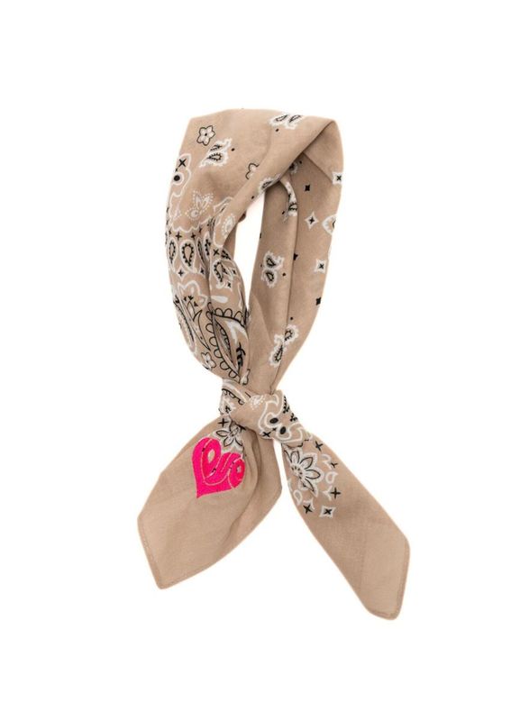 Flora Bandana Fay Bandana Beige Love Hart