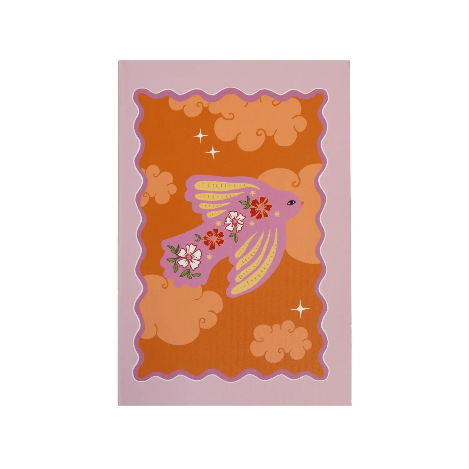 All The Luck In The World Notebook Bird ALW-20051 Roze