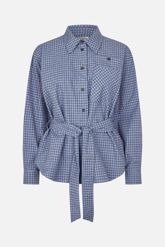 Baum und Pferdgarten Matina Blouse Blue Flannel Check