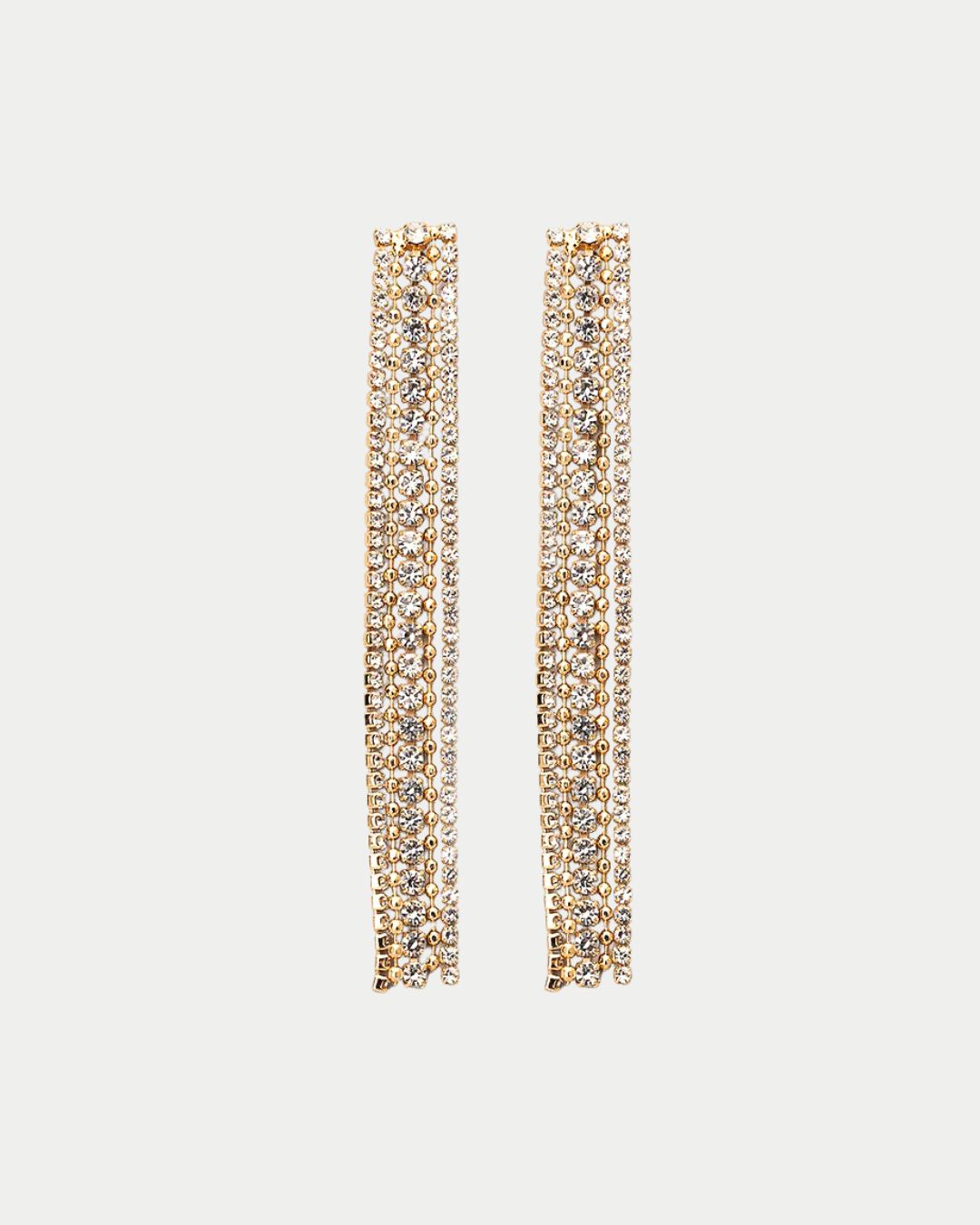 Bow19 Strass Earrings Paris Gold