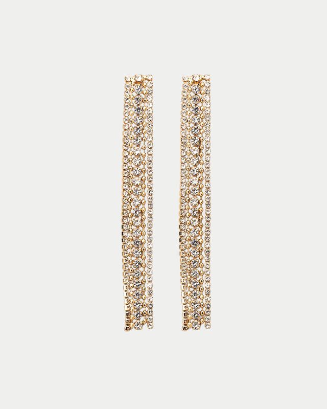 Bow19 Strass Earrings Paris Gold