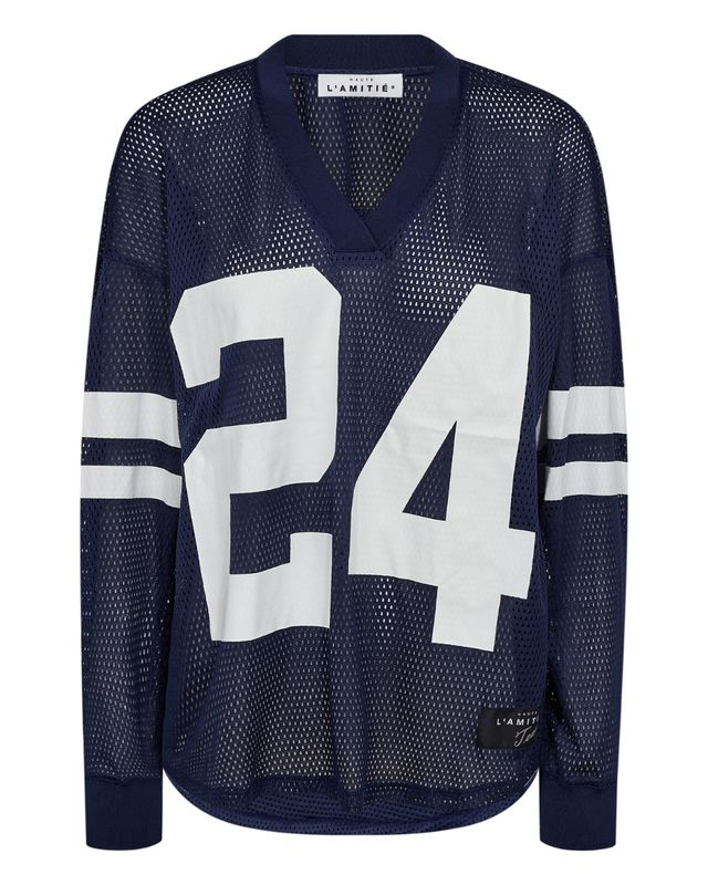 Haute l'Amitié Drift Number LS Tee Navy Haute l'Amitié Drift Number LS Tee Navy