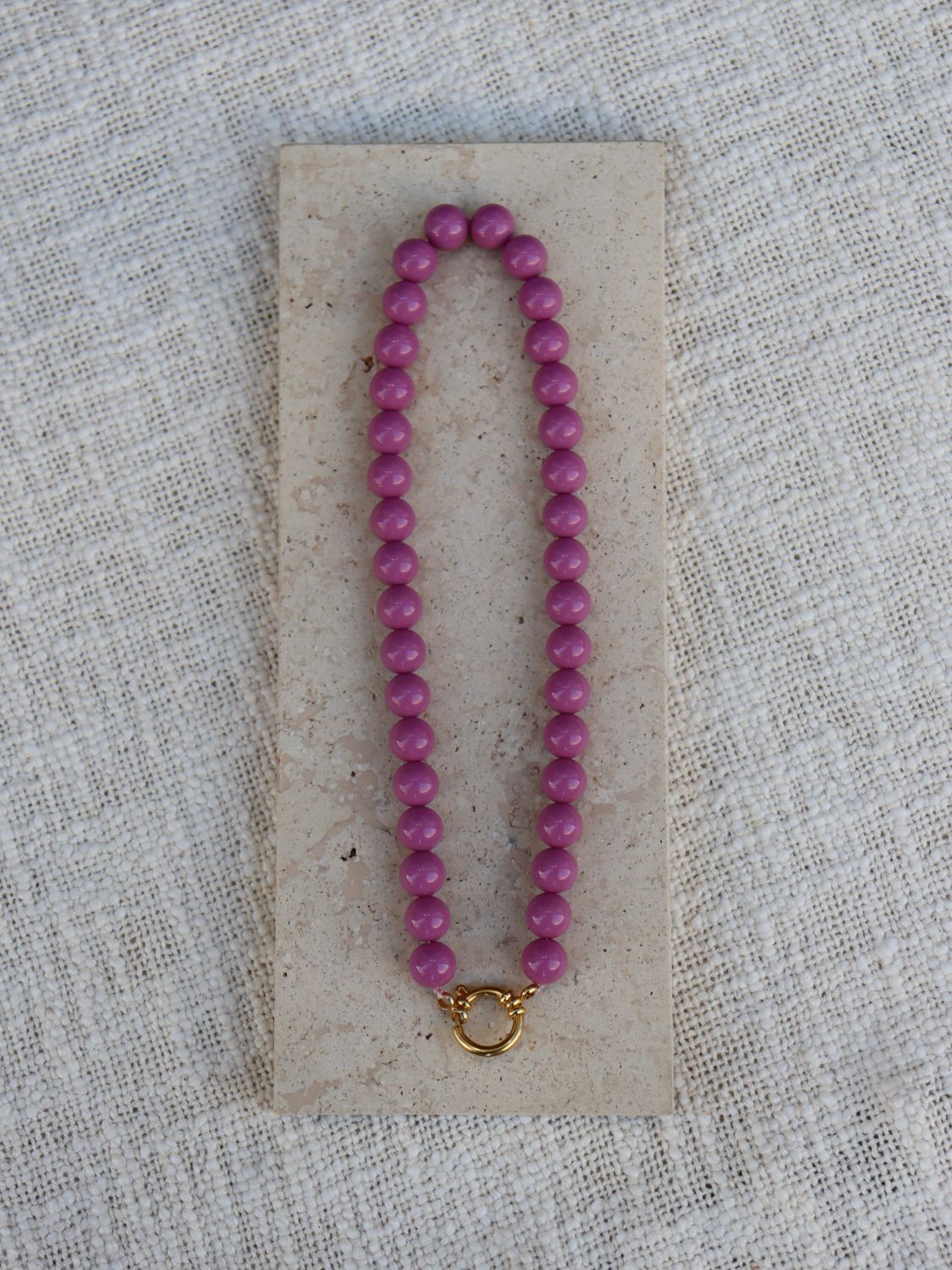 BY DOUS Ketting Small Mauve 12mm