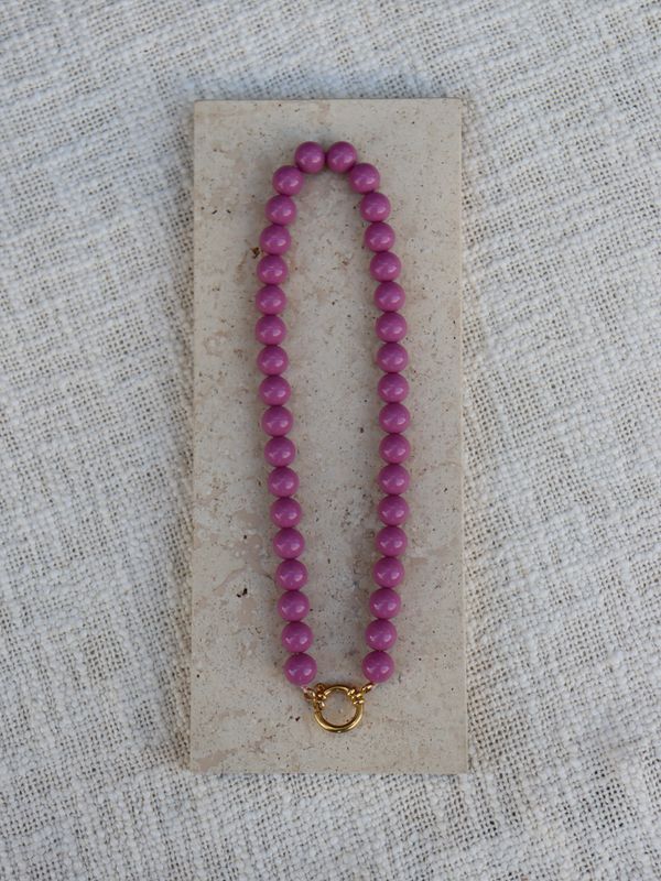 BY DOUS Ketting Small Mauve 12mm