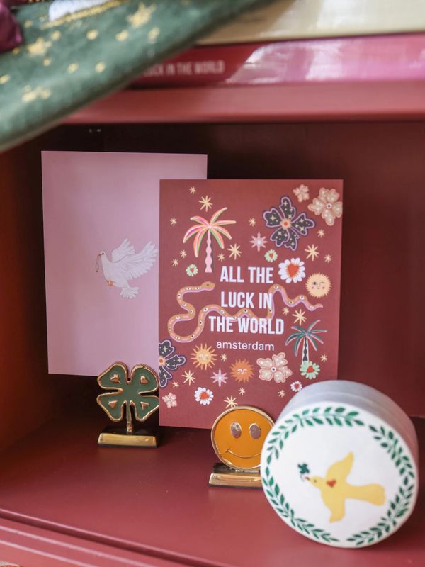 All The Luck In The World Cardholder Lucky Clover