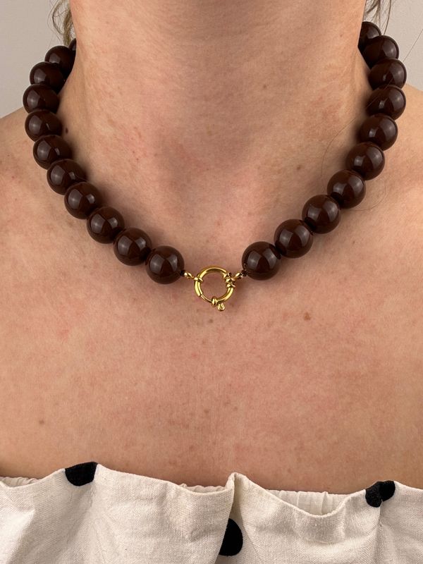 BY DOUS Ketting Chunky Coffee 16mm