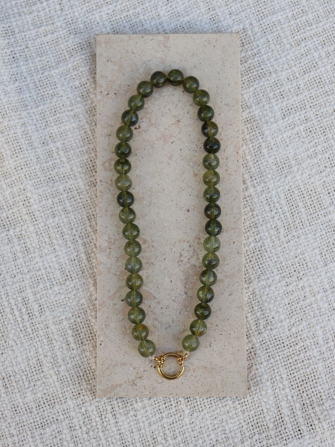 BY DOUS Ketting Stones Green 12mm