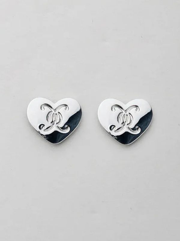 Bow19 Oorbellen Heart Logo Stud Silver