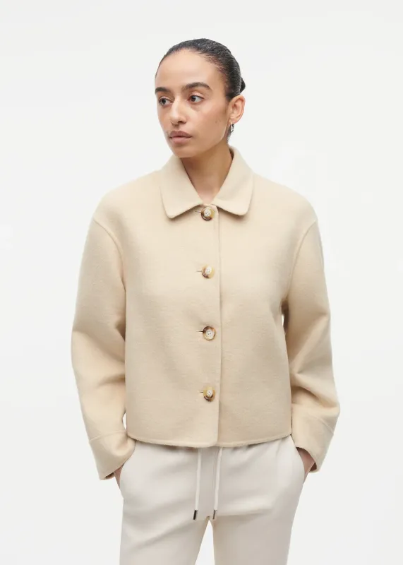 Studio AR Jas Nicolina Wool Blend Butter