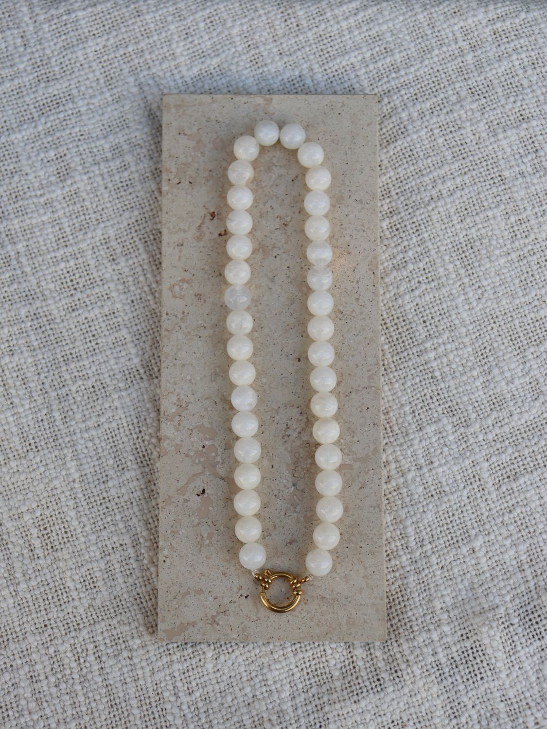 BY DOUS Ketting Stones White 12mm