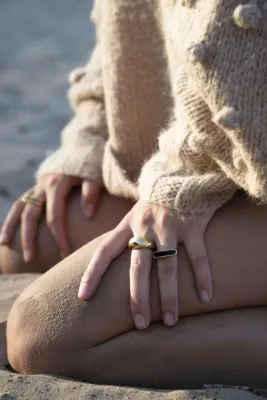 Bandhu Bouble Ring Goud
