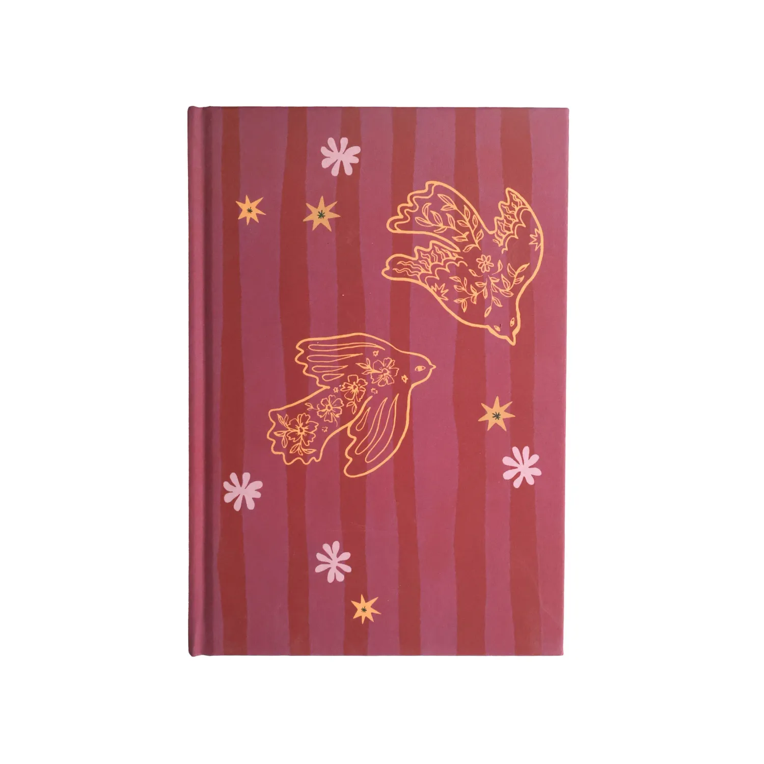 All The Luck In The World Notitieboek Linnen Vogels