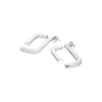 Bandhu Linked Oorbellen Zilver