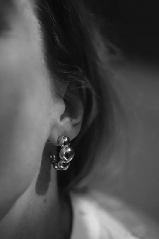 Bandhu Dot Oorbellen Zilver
