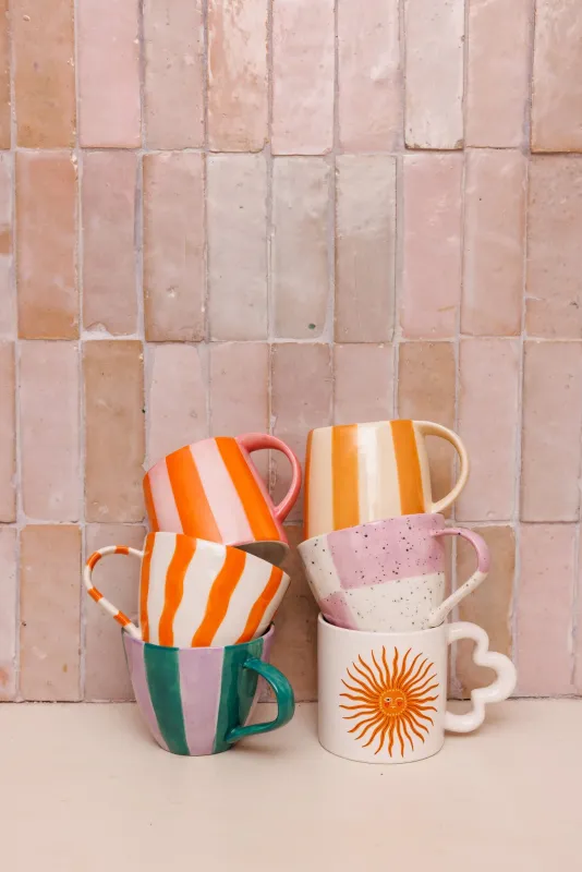 All The Luck In The World Mug Wavy Orange