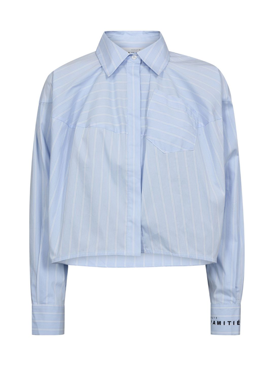 Haute l'Amitié Sophie Stripe Shirt Pale Blue