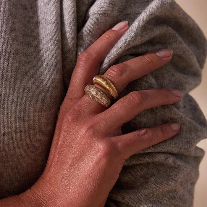 The Finds Ring Pipa Goud