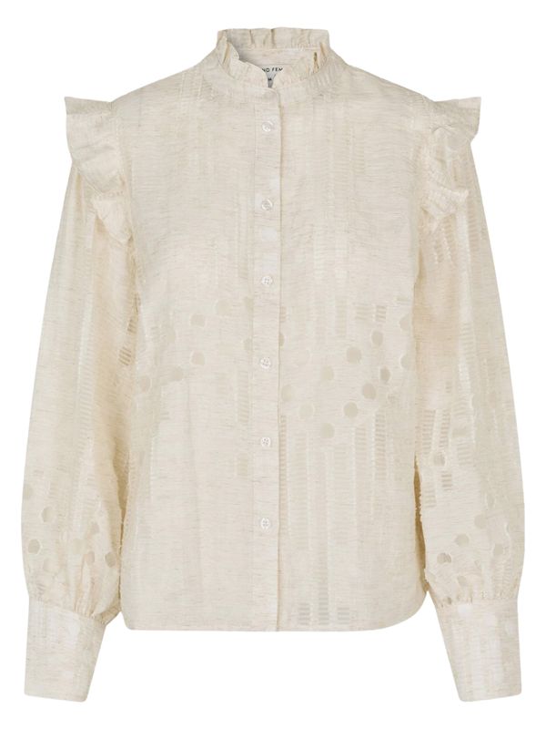 Second Female Nete Frill Shirt Coconut Milk