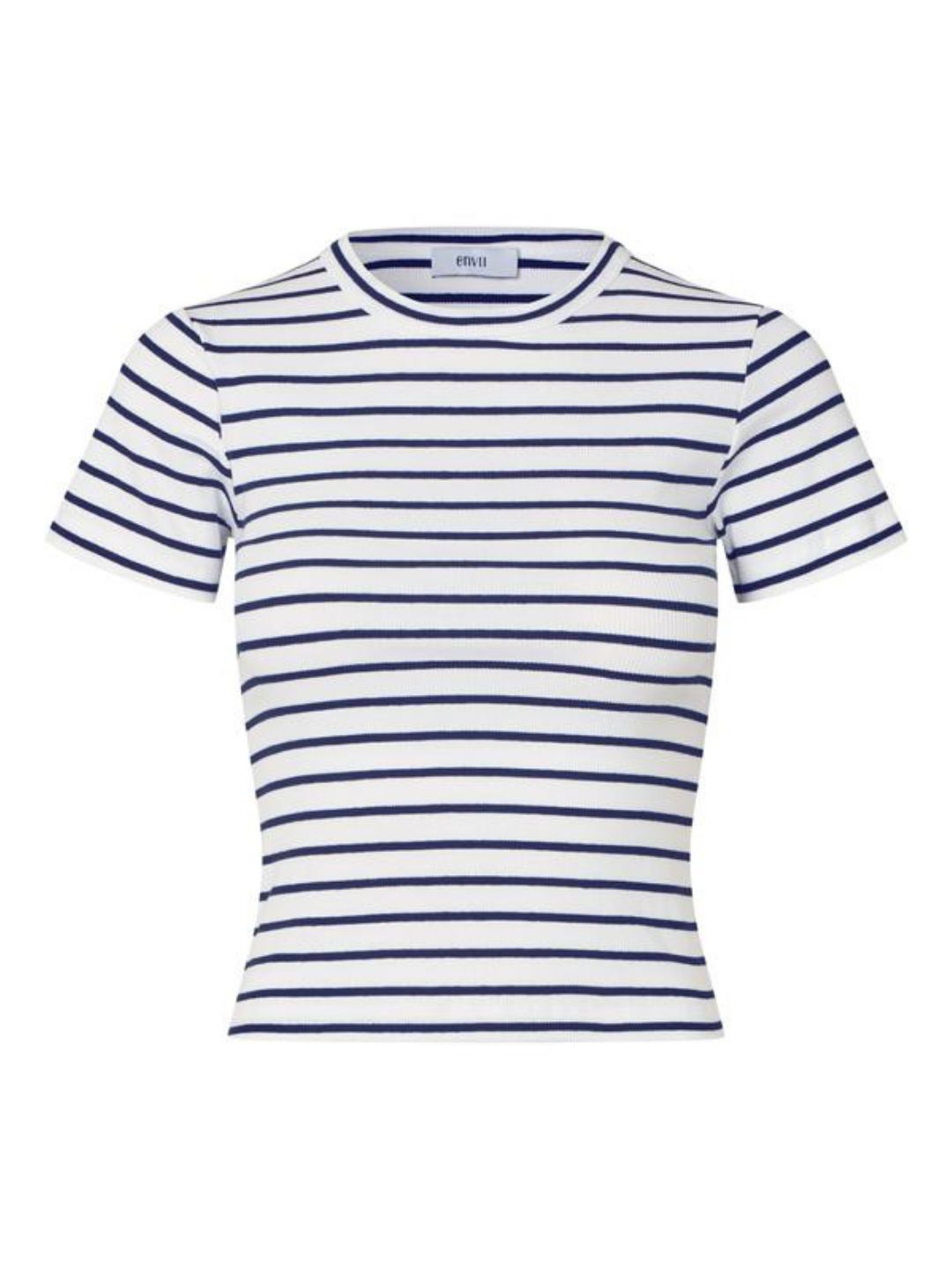 Envii Enally SS Crop Tee 7262 Navy White Stripe