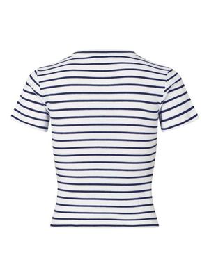 Envii Enally SS Crop Tee 7262 Navy White Stripe