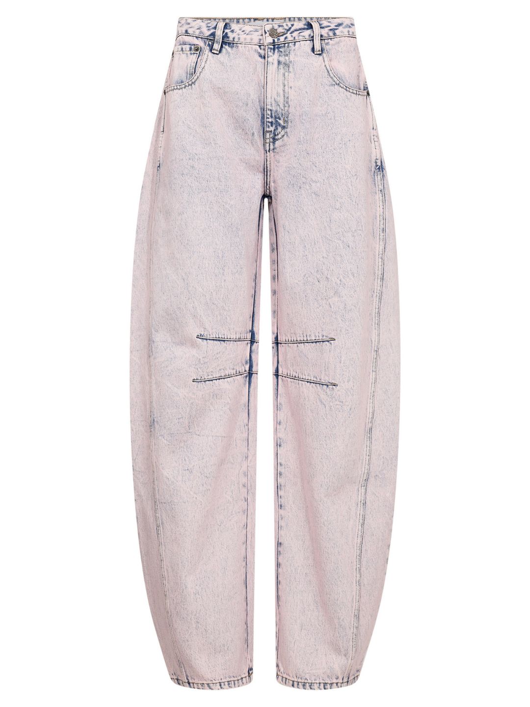 Haute l'Amitié Drew Barrel Panel Jeans Iced Rose