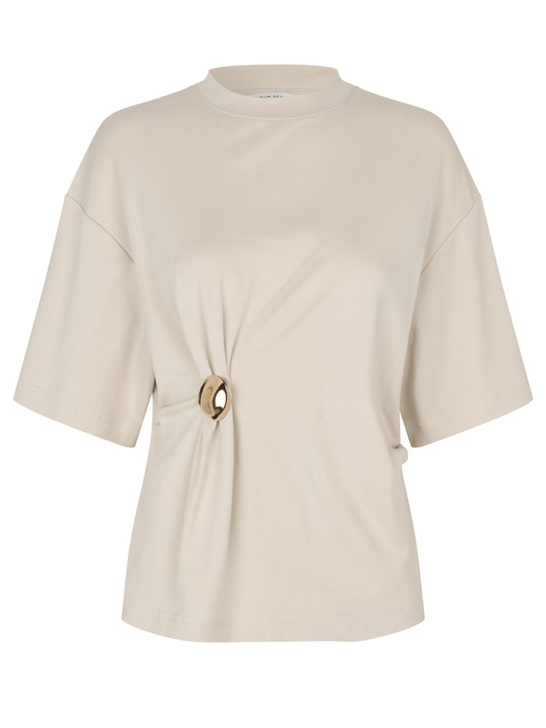 Second Female Enora Brooch Tee Soft Beige