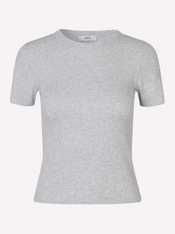 Envii Enally SS Crop Tee Light Grey