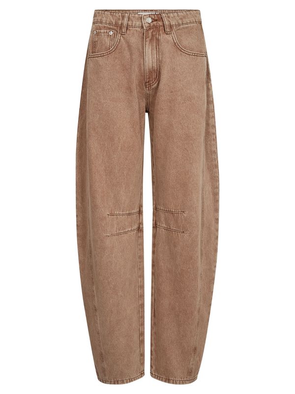 Haute l'Amitié Drew Barrel Panel Jeans Camel