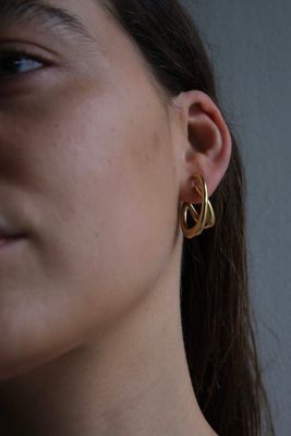 Bandhu Cutted Oorbellen Goud