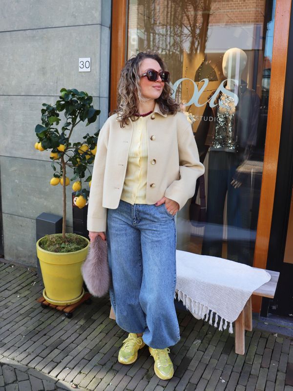 Haute l'Amitié Denim Harem Pant Bleached Denim
