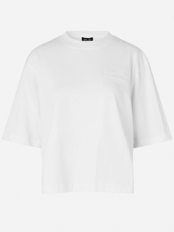 Baum und Pferdgarten T-Shirt Jiana White