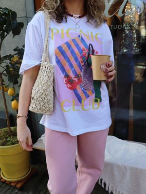 EDITED Xia T-Shirt Picnic Print