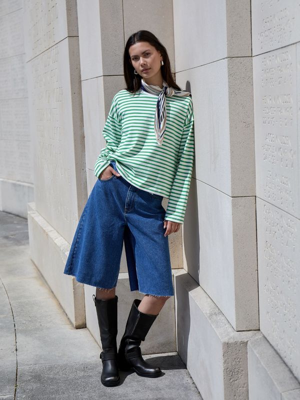 Minus MSKaddi Bermuda Shorts Mid Blue Denim