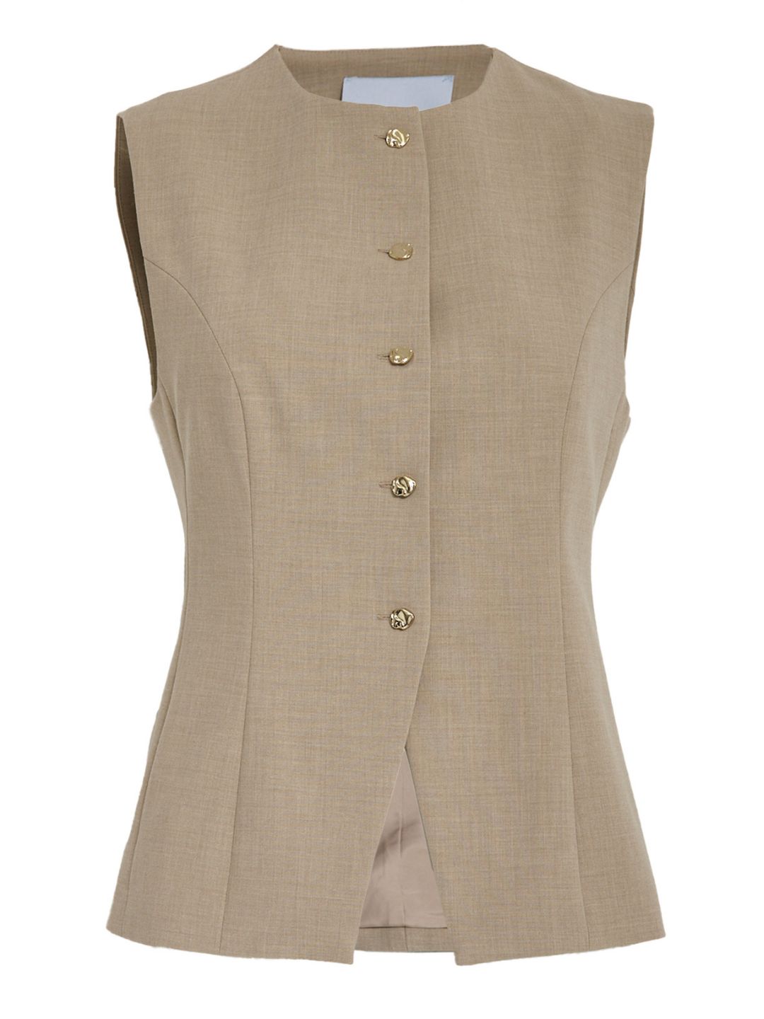 Minus MSFamey Vest Sand Gray