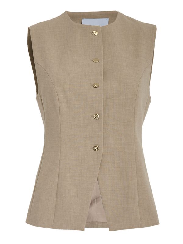 Minus MSFamey Vest Sand Gray