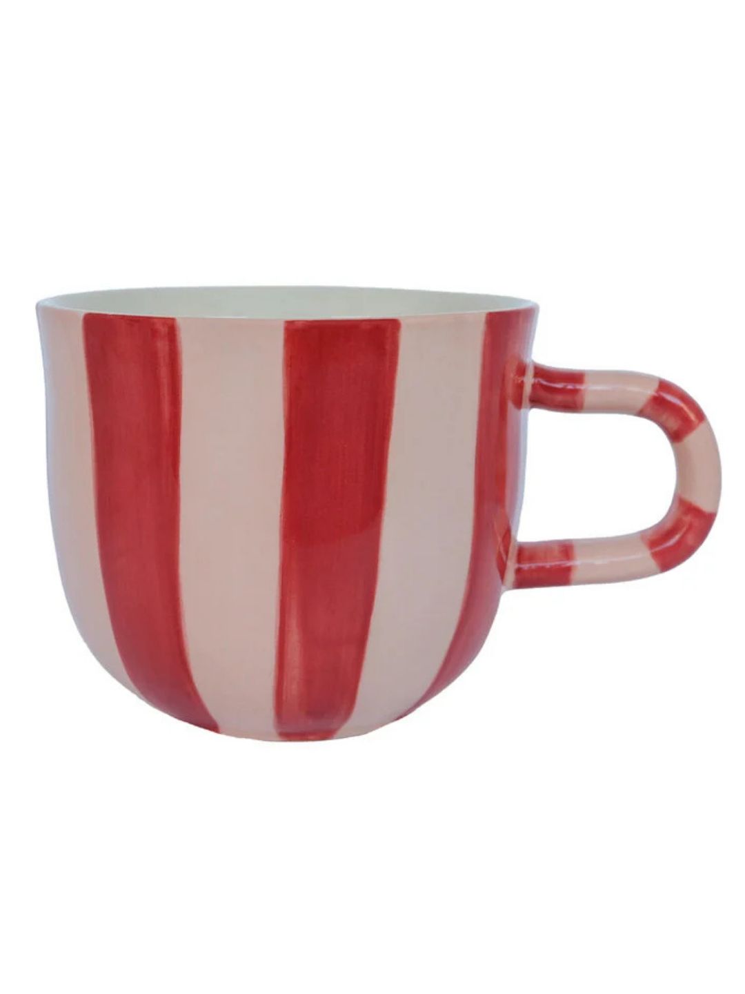 All The Luck In The World Mok Roze Strepen Handgeschilderd