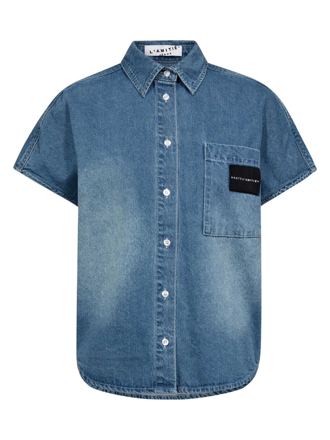 Haute l'Amitié Denim NS Logo Shirt Used Denim