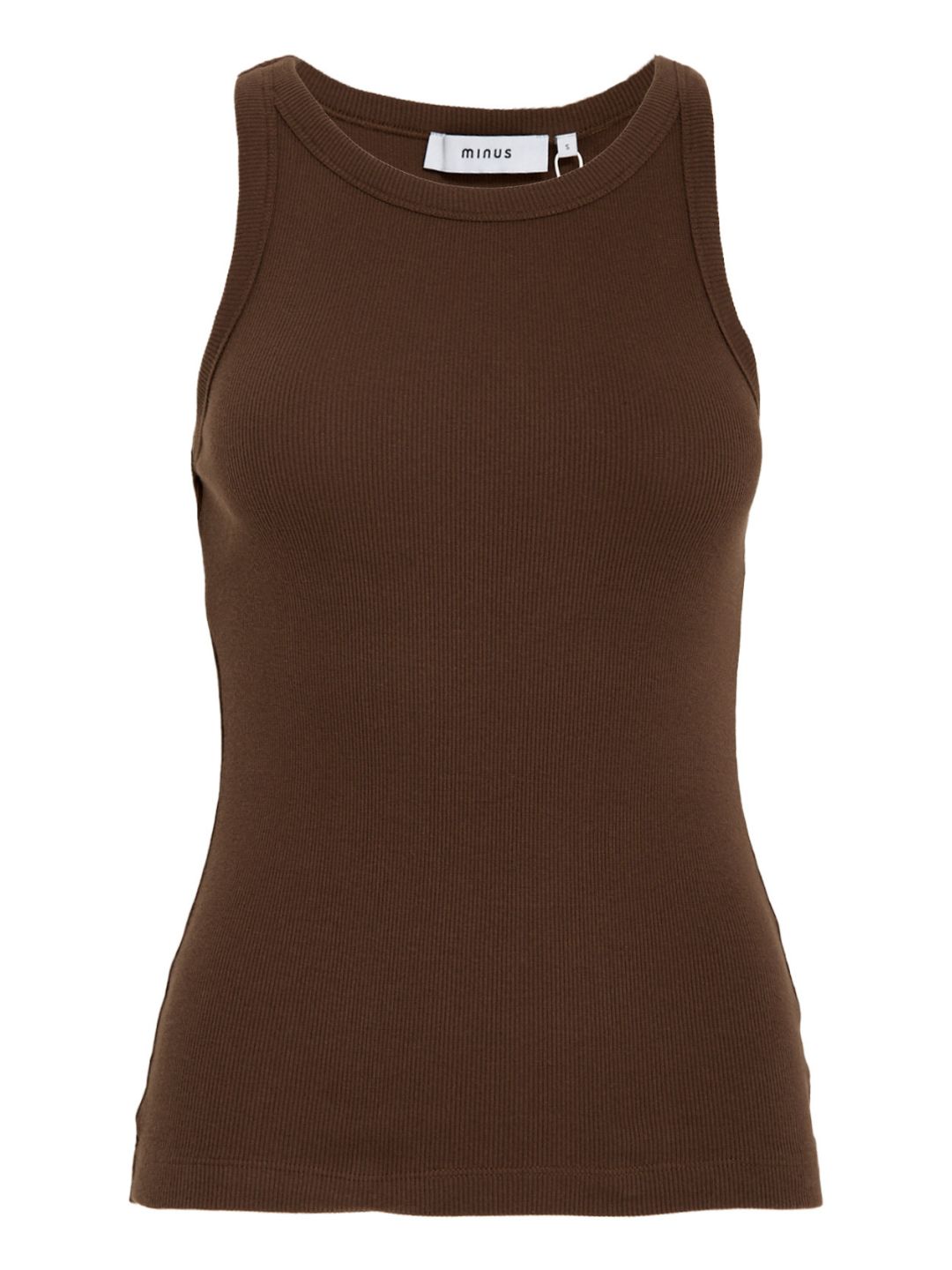 Minus MSMaluna GOTS Rib Top Chestnut