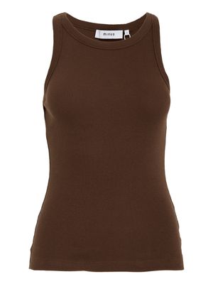 Minus MSMaluna GOTS Rib Top Chestnut