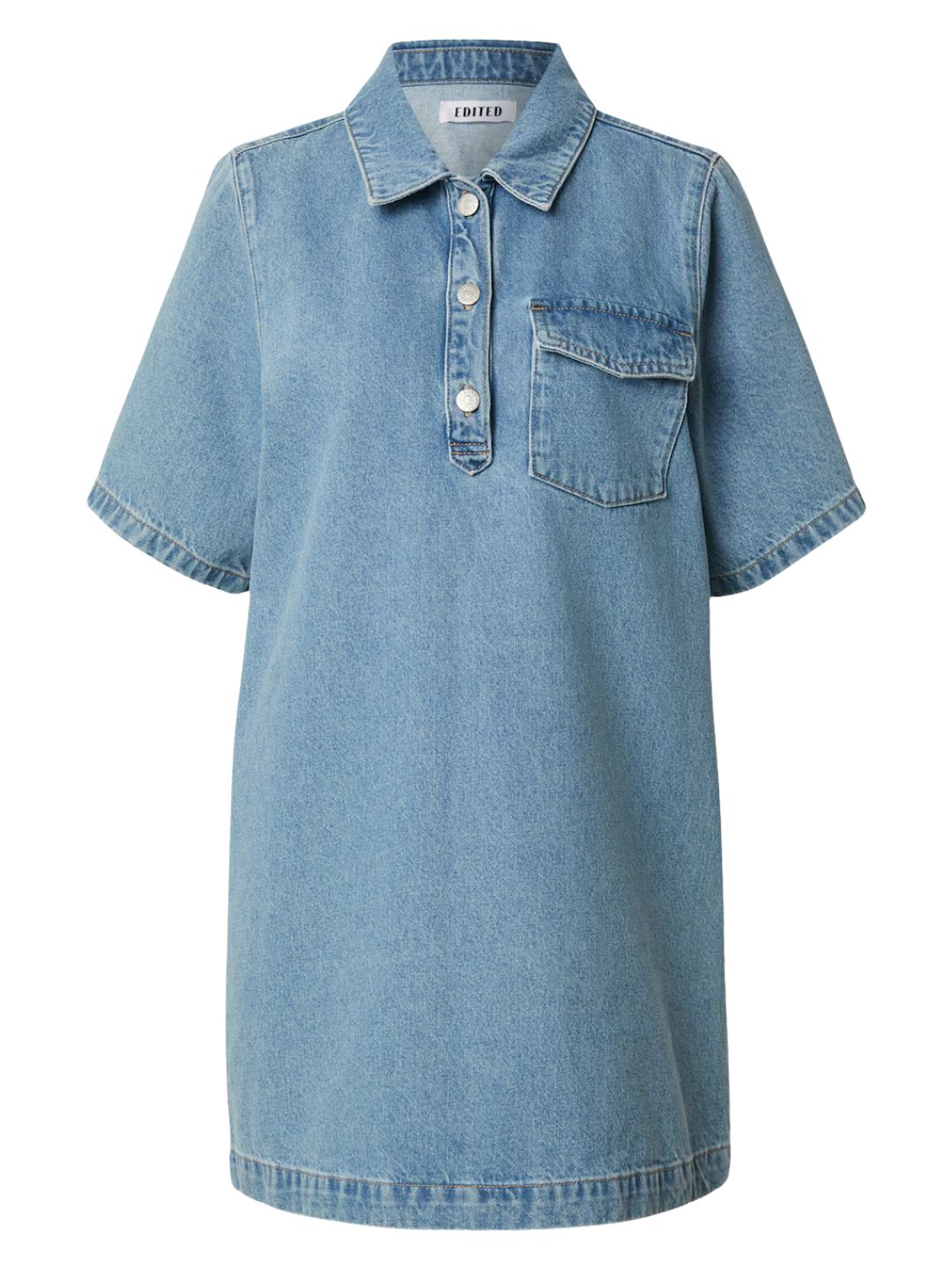 EDITED Asta Denim Dress Lightblue