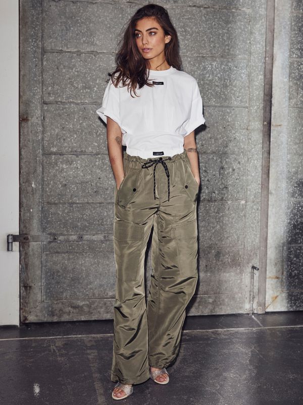 Haute L'Amitie Thalia Pull On Trouser Army