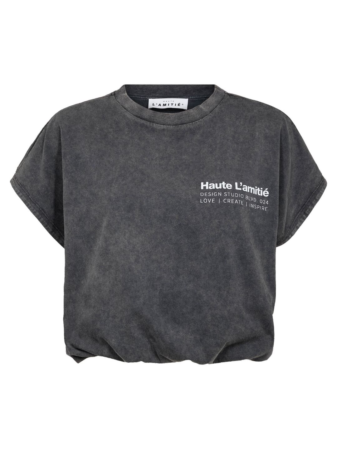 Haute L'Amitie Noma Acid NS Balloon Tee Black Acid Wash