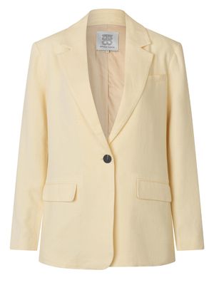 Second Female Lino New Fit Blazer Alabaster Gleam