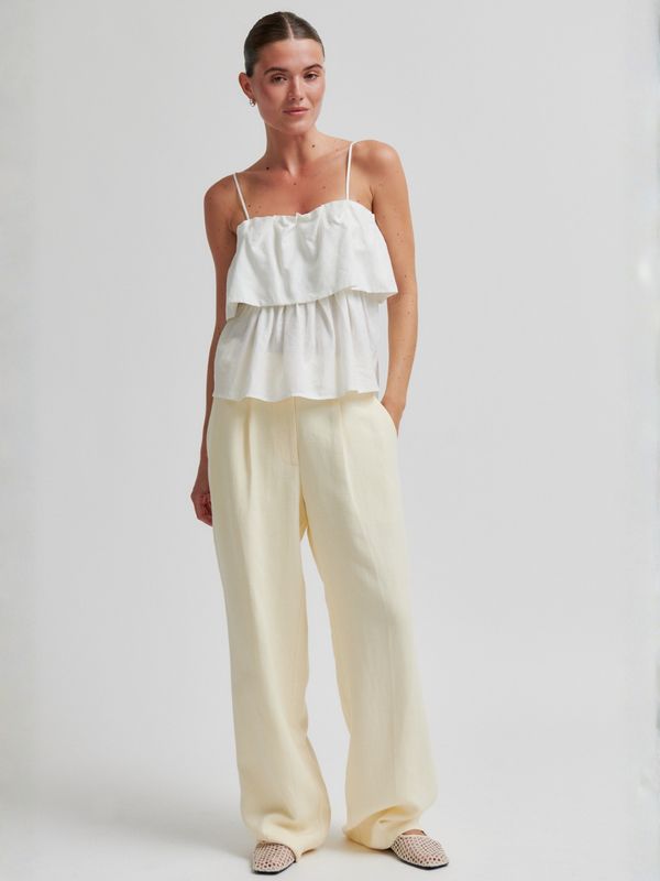 Second Female Lino Classic Trousers Alabaster Gleam
