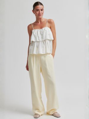 Second Female Lino Classic Trousers Alabaster Gleam