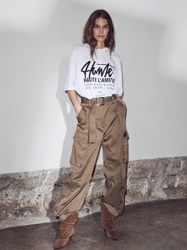 Haute L'Amitie Rabi Cargo Pocket Pant Walnut