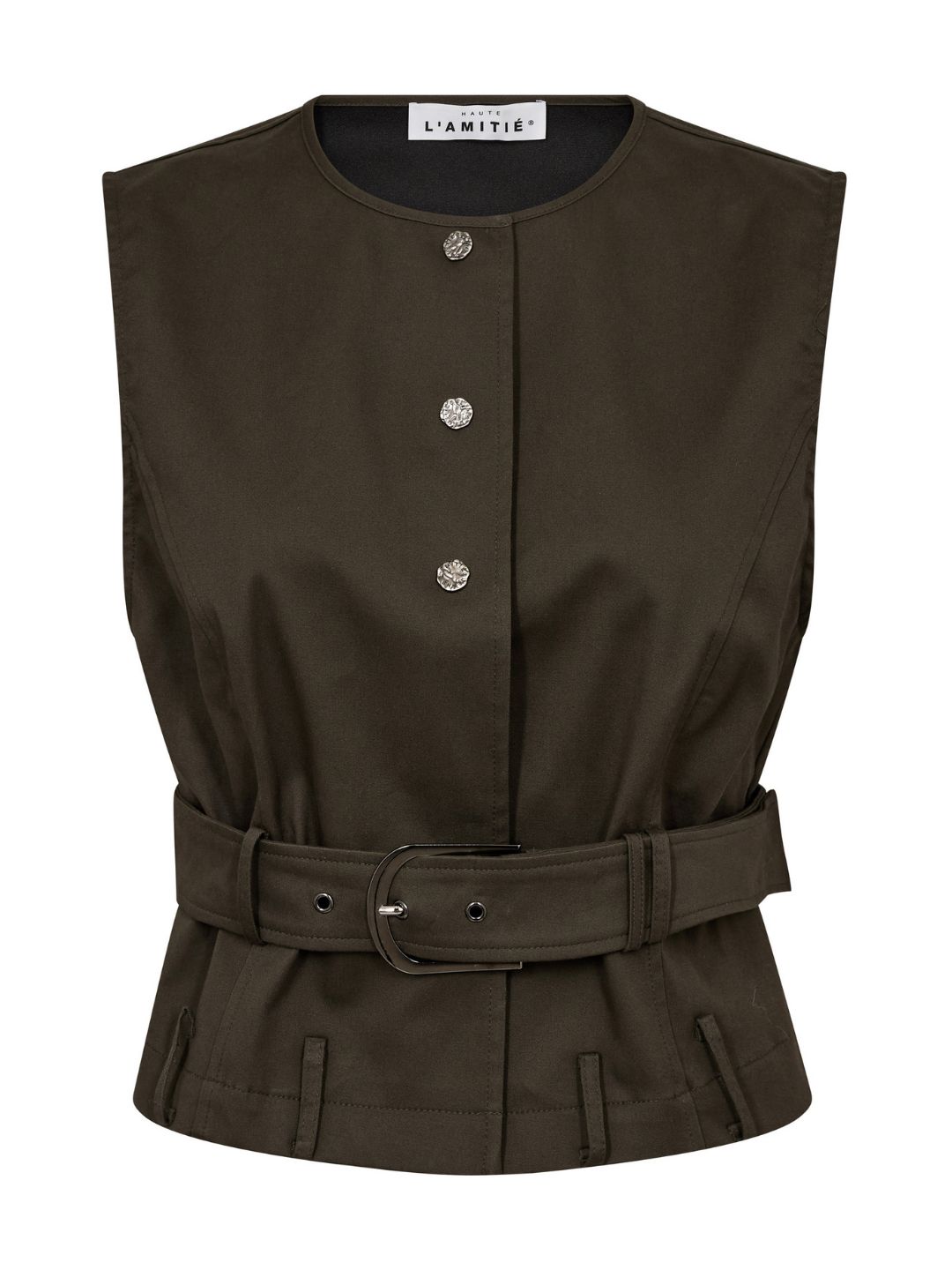 Haute L'Amitie Enya Belt Vest Army