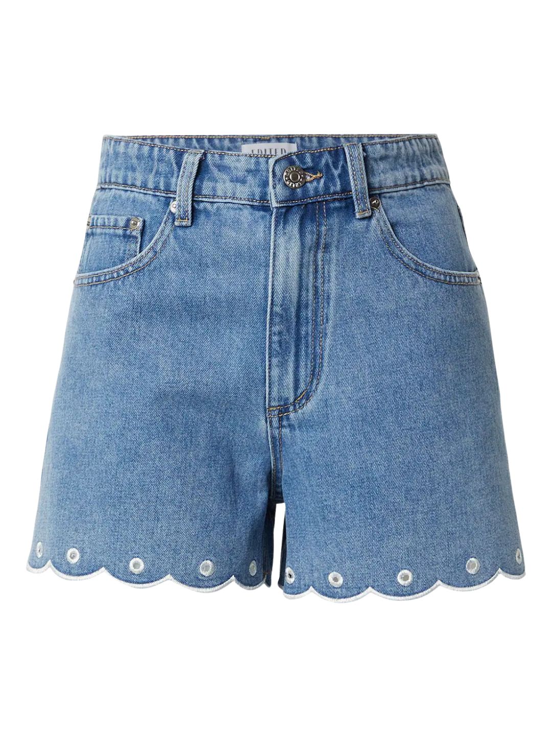 EDITED Gustava Shorts Embroidered Light Blue