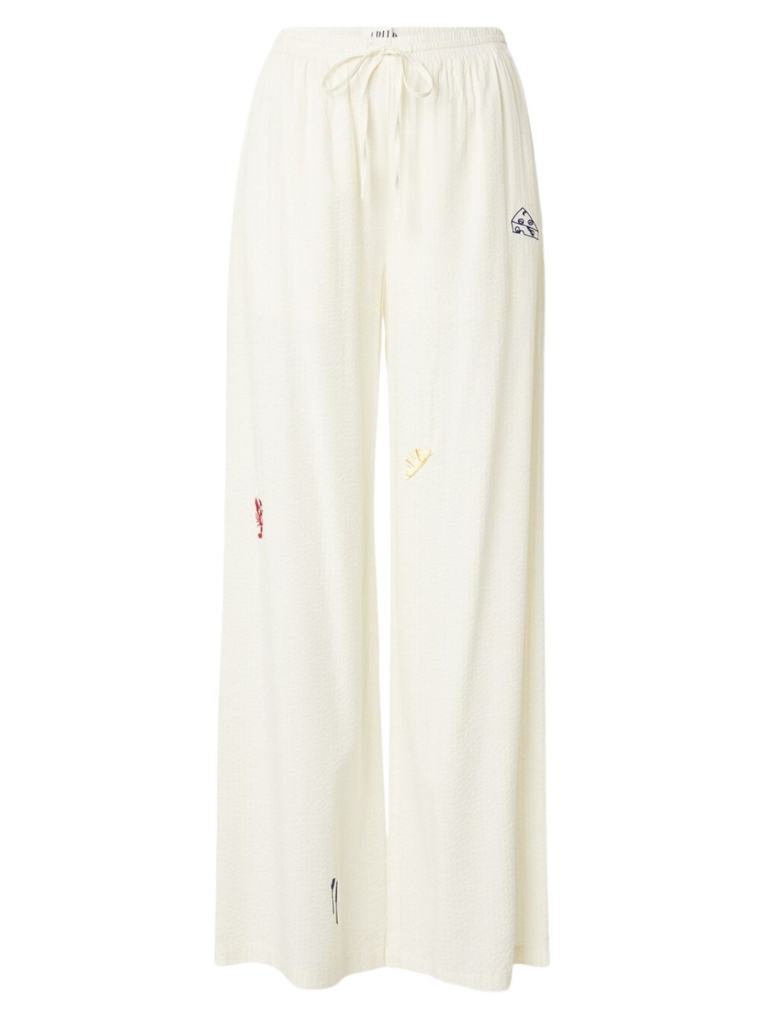 EDITED Meena Trousers Papyrus + Embroidery